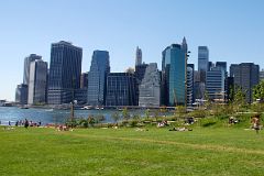 21 New York Financial District 55 Water St, One Financial Square, 120 Wall St, Maiden Lane Tower, One Chase Manhattan Plaza From Brooklyn Heights Lawn